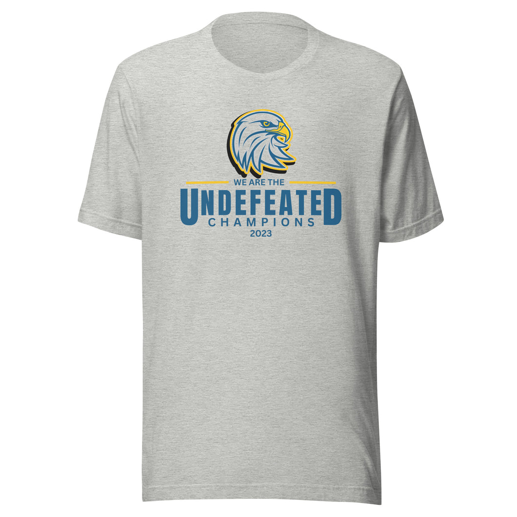 NMS Undefeated Shirt w/ Player Roster Unisex t-shirt